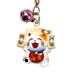 招き猫キーホルダー