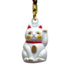 鈴招き猫(ホワイト) [Bell maneki neko (white)]